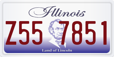 IL license plate Z557851