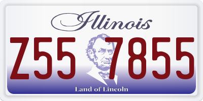 IL license plate Z557855