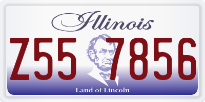 IL license plate Z557856
