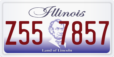 IL license plate Z557857
