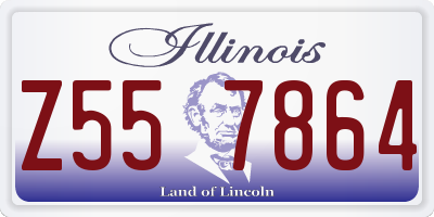 IL license plate Z557864