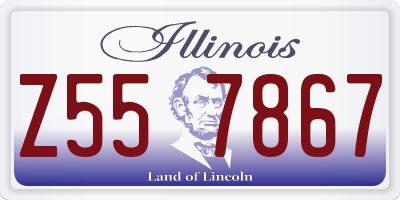 IL license plate Z557867
