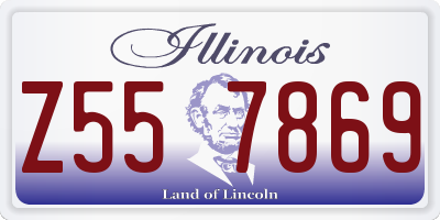 IL license plate Z557869