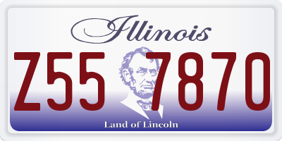 IL license plate Z557870