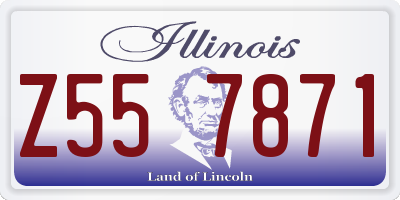 IL license plate Z557871