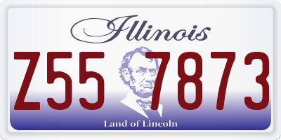 IL license plate Z557873