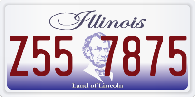 IL license plate Z557875