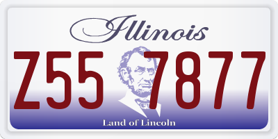 IL license plate Z557877