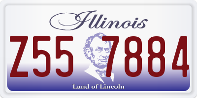IL license plate Z557884