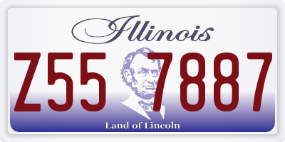 IL license plate Z557887