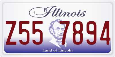 IL license plate Z557894