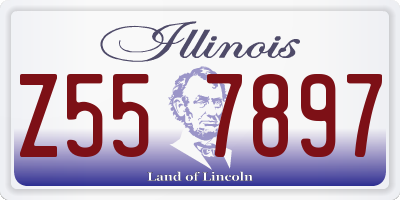 IL license plate Z557897