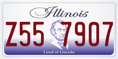 IL license plate Z557907