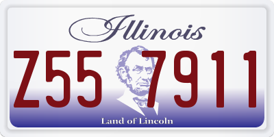 IL license plate Z557911
