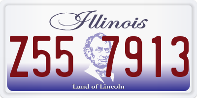 IL license plate Z557913