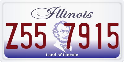 IL license plate Z557915