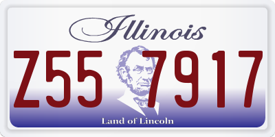 IL license plate Z557917