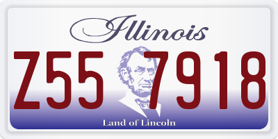 IL license plate Z557918