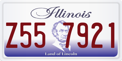 IL license plate Z557921