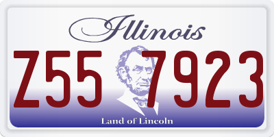 IL license plate Z557923