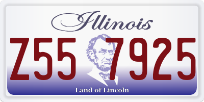 IL license plate Z557925