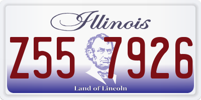 IL license plate Z557926