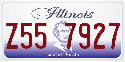 IL license plate Z557927