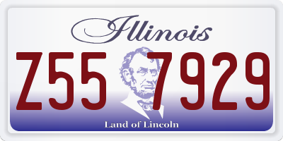 IL license plate Z557929