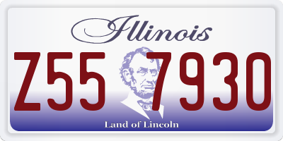 IL license plate Z557930