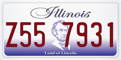 IL license plate Z557931