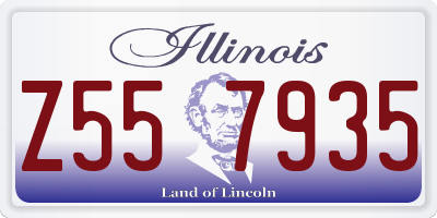 IL license plate Z557935
