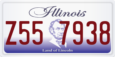 IL license plate Z557938