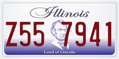 IL license plate Z557941