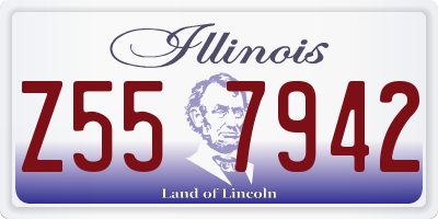 IL license plate Z557942