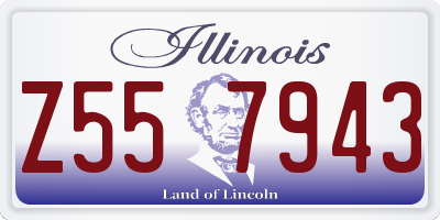 IL license plate Z557943