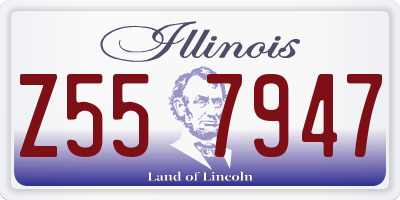 IL license plate Z557947
