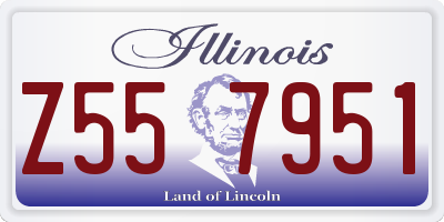 IL license plate Z557951
