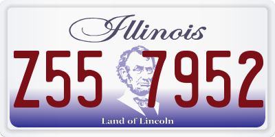 IL license plate Z557952