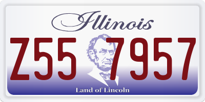 IL license plate Z557957
