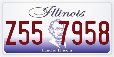 IL license plate Z557958