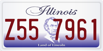 IL license plate Z557961
