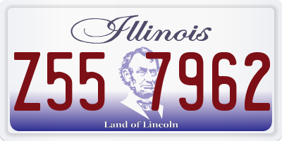 IL license plate Z557962
