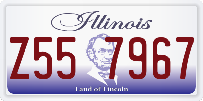 IL license plate Z557967