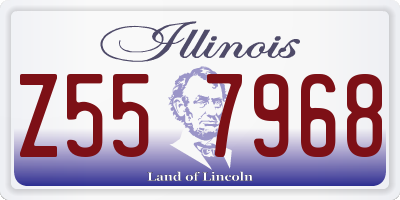 IL license plate Z557968