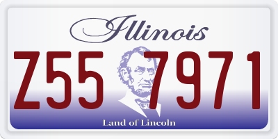IL license plate Z557971
