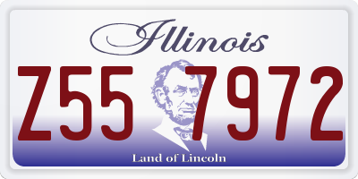 IL license plate Z557972