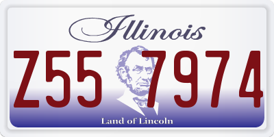 IL license plate Z557974