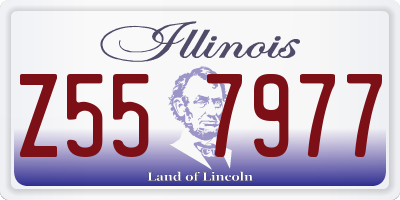 IL license plate Z557977