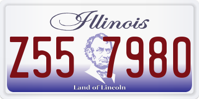 IL license plate Z557980