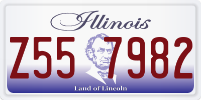 IL license plate Z557982